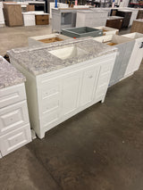 Thornbriar 48 in. W x 22 in. D x 34 in. H Bath Vanity Cabinet with Top in Polar White
