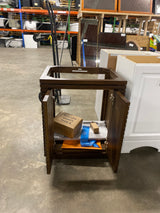 Ledger 24 in. Bathroom Vanity in Walnut White