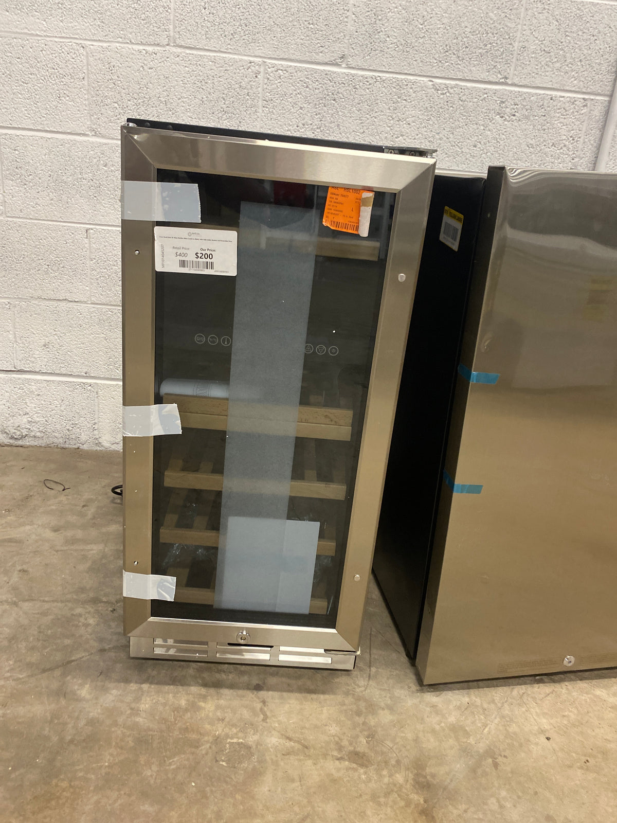15 in. Dual Zone 30-Wine Bottles Wine Cooler in Black, with Adjustable Shelves and Reversible Door