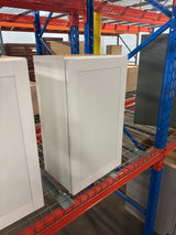 Westfield Feather White Shaker Stock Assembled Wall Kitchen Cabinet (18 in. W x 12 in. D x 30 in. H)