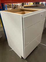 Westfield 24 in. W x 24 in. D x 35 in. H Shaker Stock Drawer Base Kitchen Cabinet in Feather White