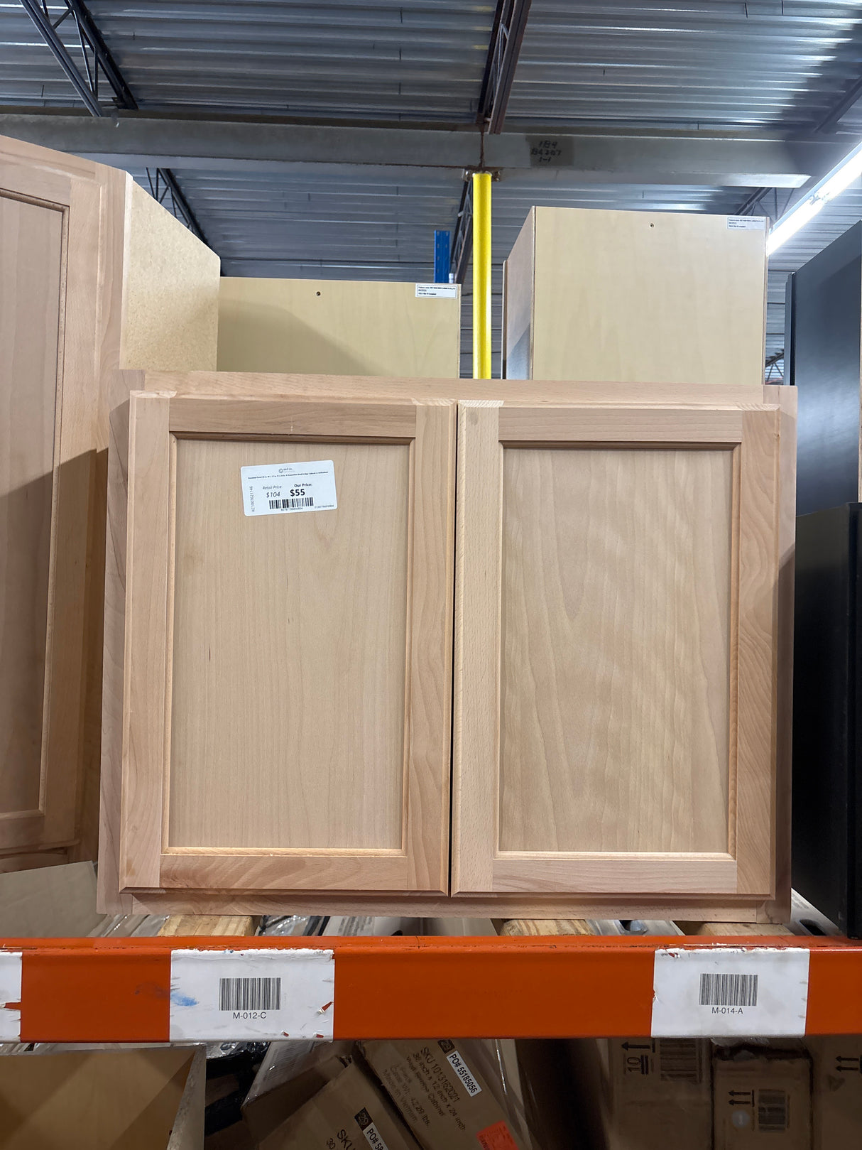 Recessed Panel 30 in. W x 12 in. D x 24 in. H Assembled Wall Bridge Cabinet in Unfinished