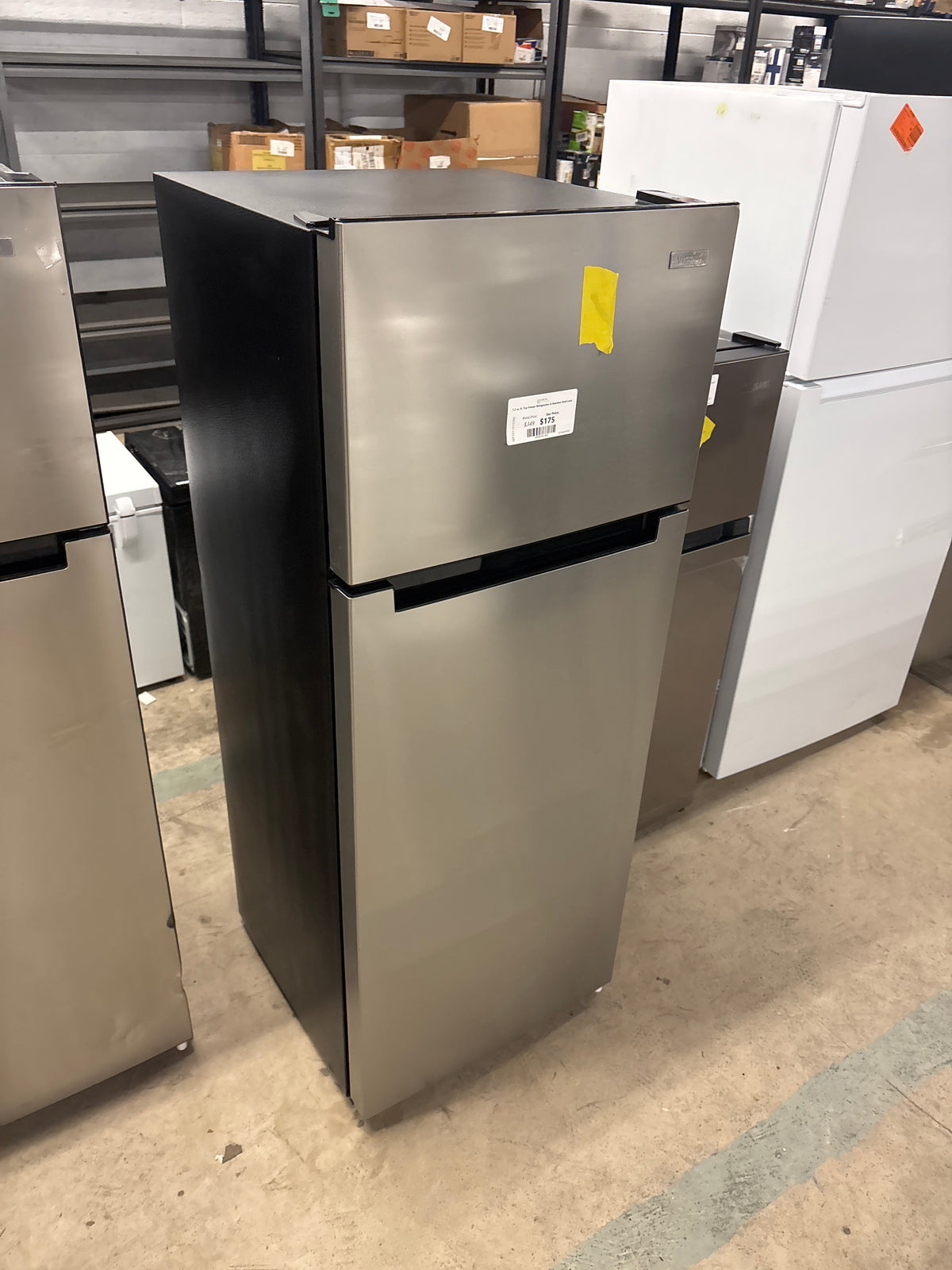7.2 cu. ft. Top Freezer Refrigerator in Stainless Steel Look