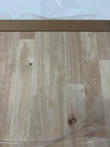6 ft. L x 39 in. D Unfinished Hevea Butcher Block Island Countertop in With Standard Edge