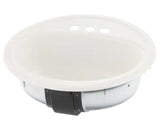 Laurel Round Drop-In Bathroom Sink in White