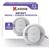 Hardwired Combination Smoke and Carbon Monoxide Detector, Interconnectable & LED Warning Lights
