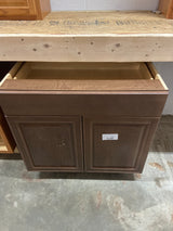 Benton Assembled 36x34.5x24 in. Base Cabinet with Soft Close Full Extension Drawer in Butterscotch