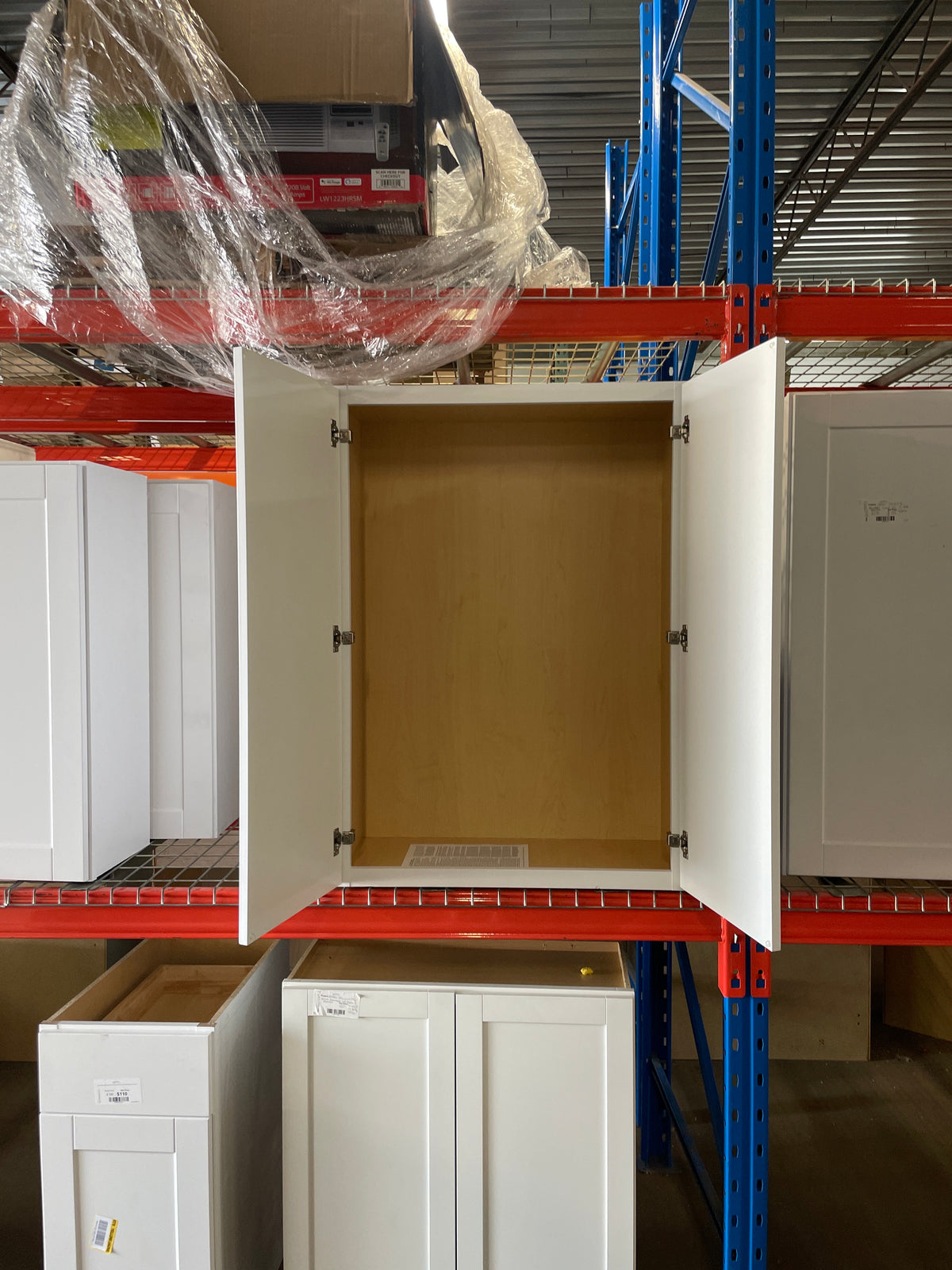 Shaker 30 in. W x 12 in. D x 42 in. H Assembled Wall Kitchen Cabinet in Satin White
