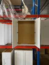 Shaker 30 in. W x 12 in. D x 42 in. H Assembled Wall Kitchen Cabinet in Satin White