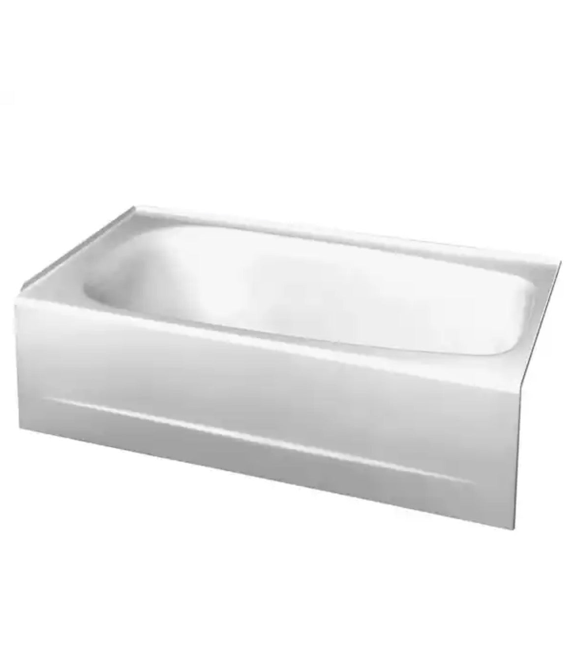 Cambridge 60 in. x 32 in. Soaking Bathtub with Left Hand Drain in White