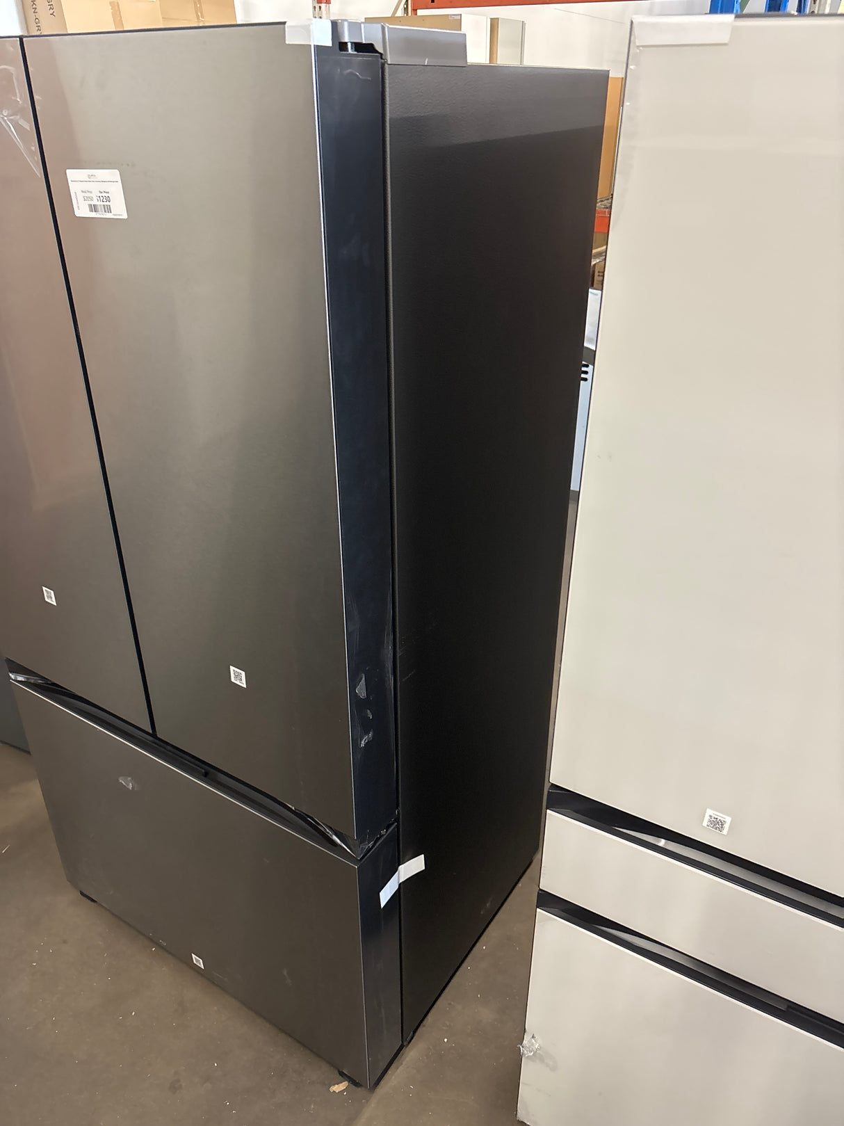 Samsung 24 cu. ft. Bespoke Counter Depth 3-Door French Door Refrigerator with Beverage Center
