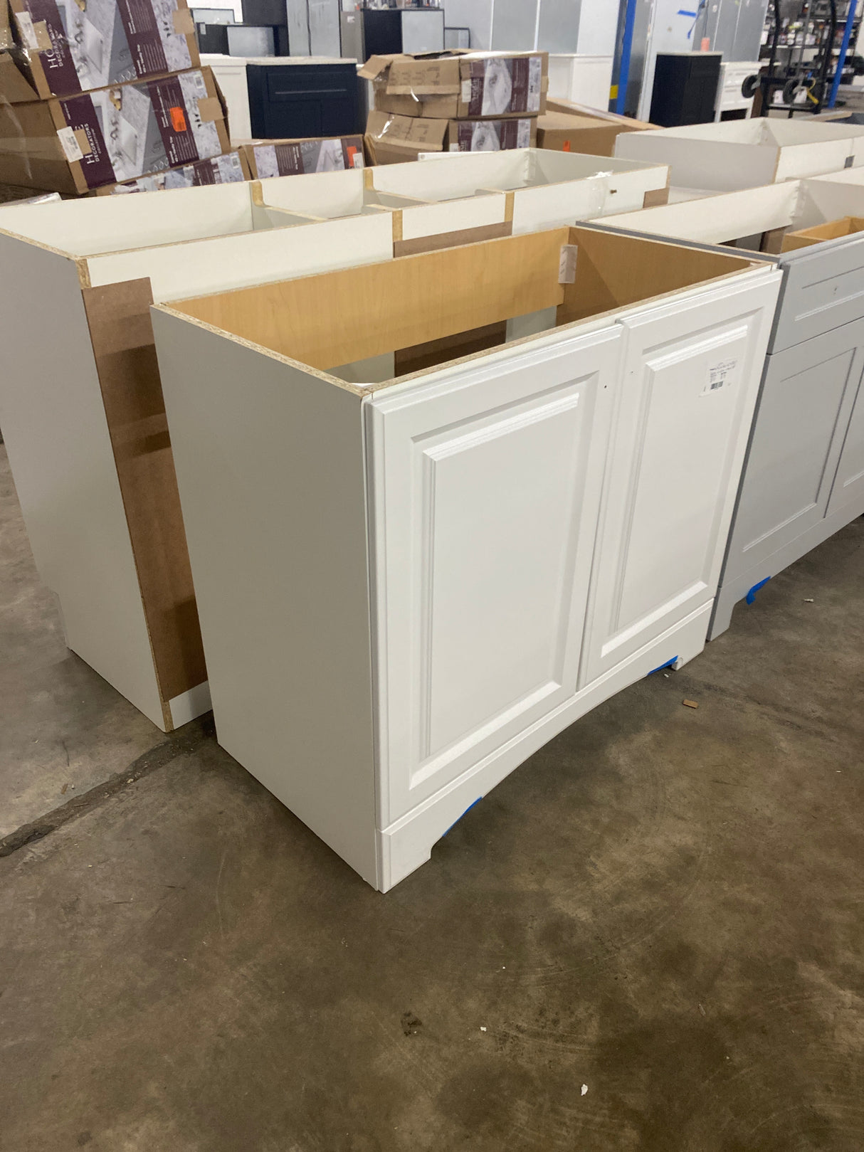 Glacier Bay 36 in. W x 18 in. D x 34 in. H Single Sink Freestanding Bath Vanity in White without Top
