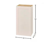 Avondale 18 in. W x 12 in. D x 36 in. H Ready to Assemble Plywood Shaker Wall Kitchen Cabinet in Antique White