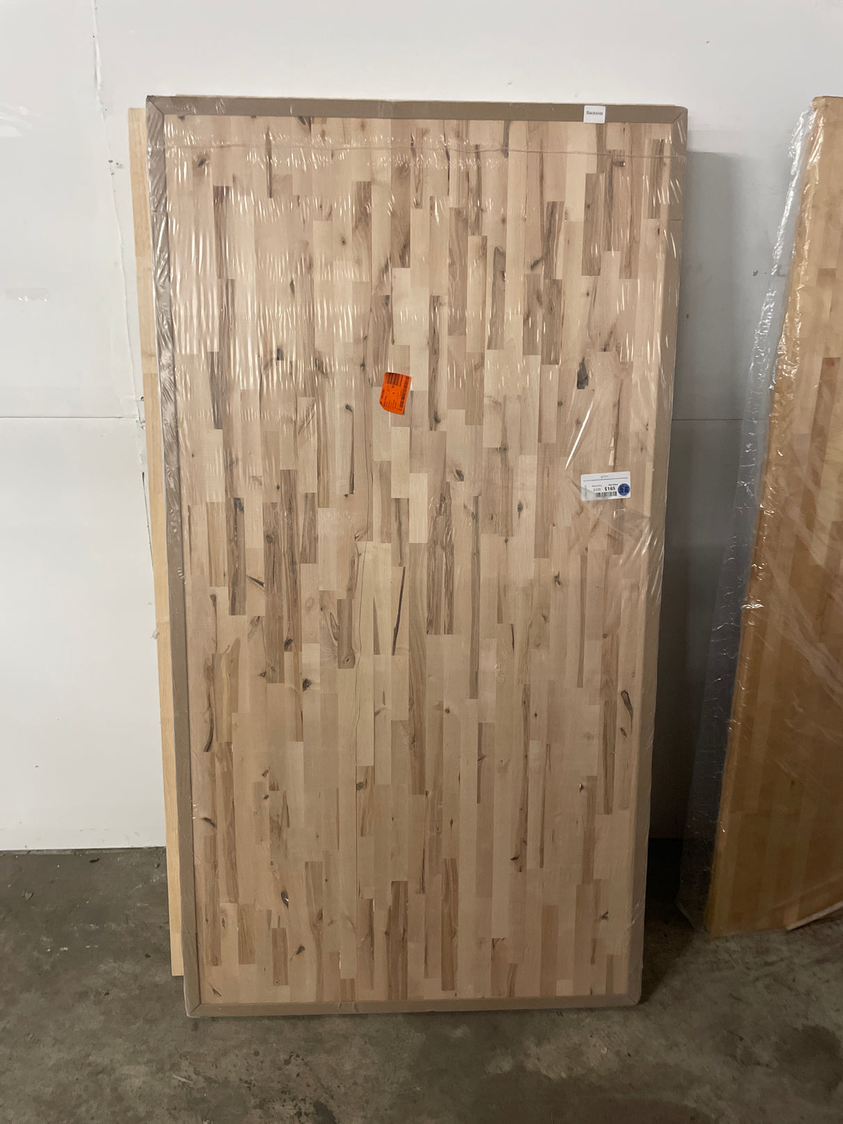 6 ft. L x 39 in. D Unfinished Birch Solid Wood Butcher Block Island Countertop With Eased Edge