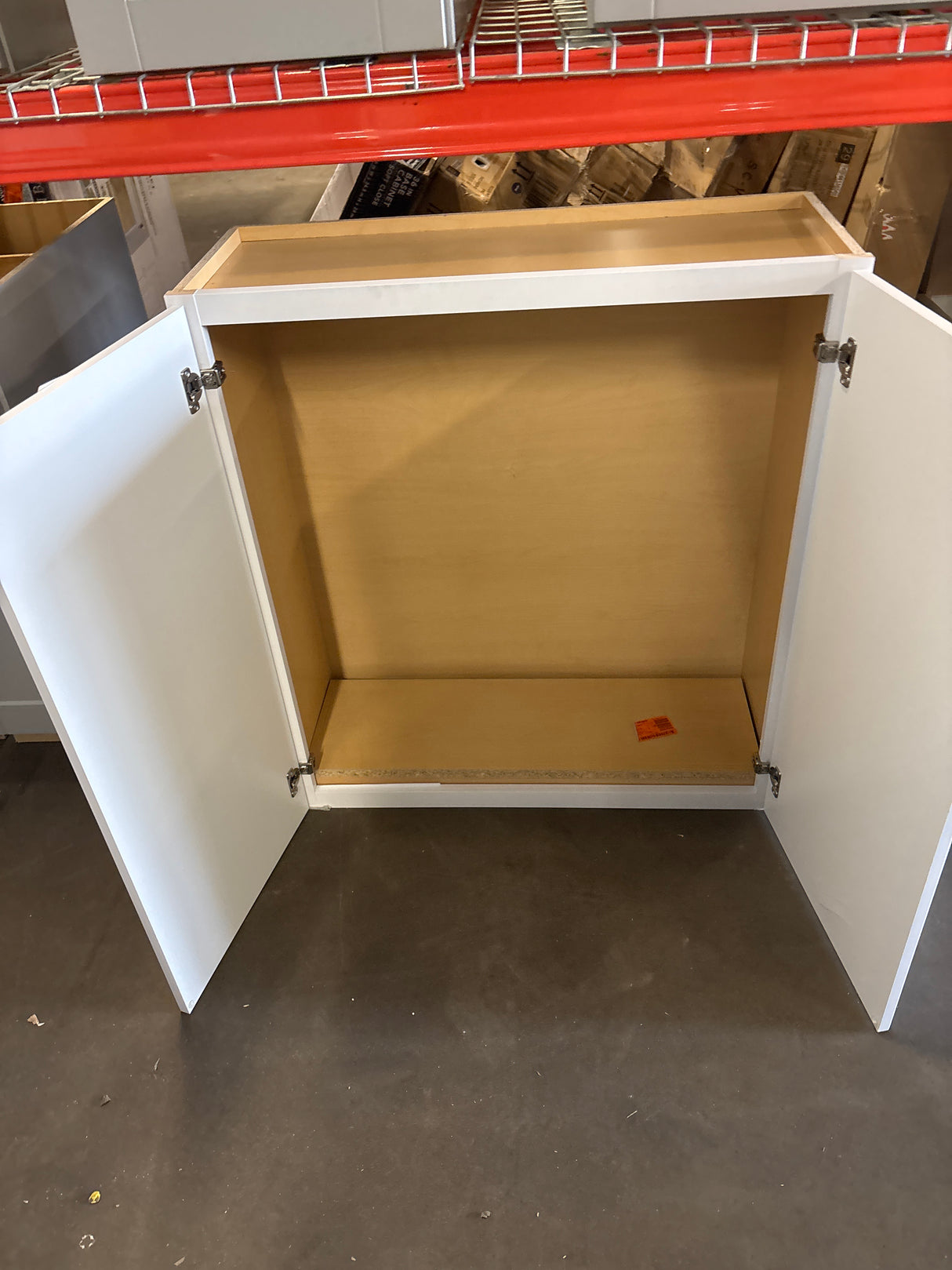 Shaker 33 in. W x 12 in. D x 36 in. H Assembled Wall Cabinet in Satin White