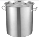 42 qt. Stainless Steel Stock pots Heavy Duty Commercial Grade Stock Pot Large Cooking Pots, Silver