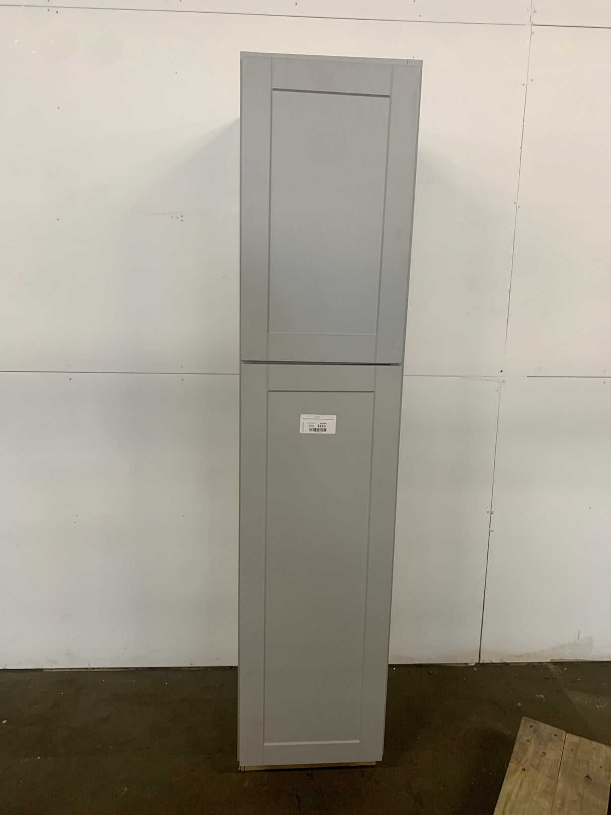 Shaker 18 in. W x 24 in. D x 84 H Assembled Pantry Kitchen Cabinet in Dove Gray