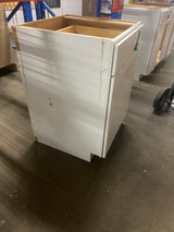 Westfield Feather White Shaker Stock Assembled Base Kitchen Cabinet (24 in. W x 23.75 in. D x 35 in. H)