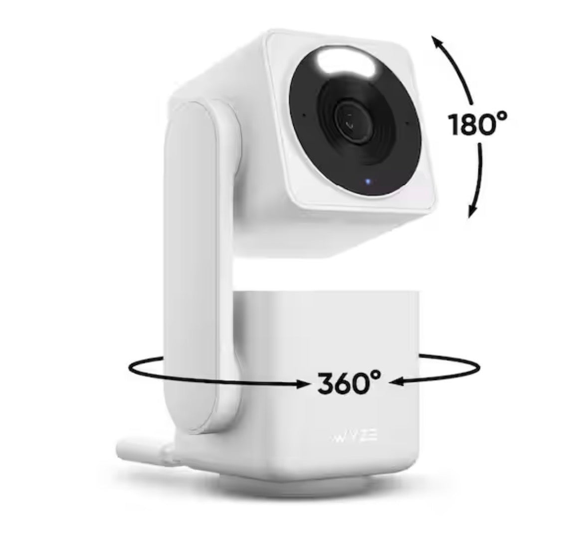 Cam Pan v4, 4K UHD Indoor/Outdoor, Plug-In, Pan/Tilt Security Camera with Color Night Vision, 2-Way Audio in White