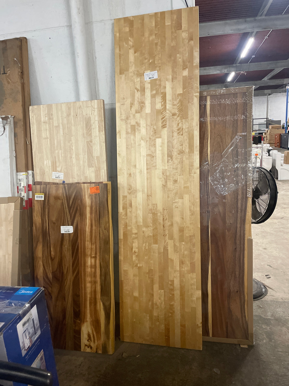 8 ft. L x 25 in. D Finished Engineered Birch Butcher Block Countertop with Standard Edge