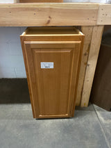 Hampton 18 in. W x 12 in. D x 36 in. H Assembled Wall Cabinet in Medium Oak