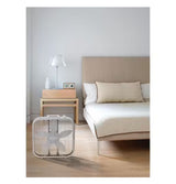 30 in. 3 Speeds Box Fan in White with Save-Smart Technology for Energy Efficiency, Carry Handle