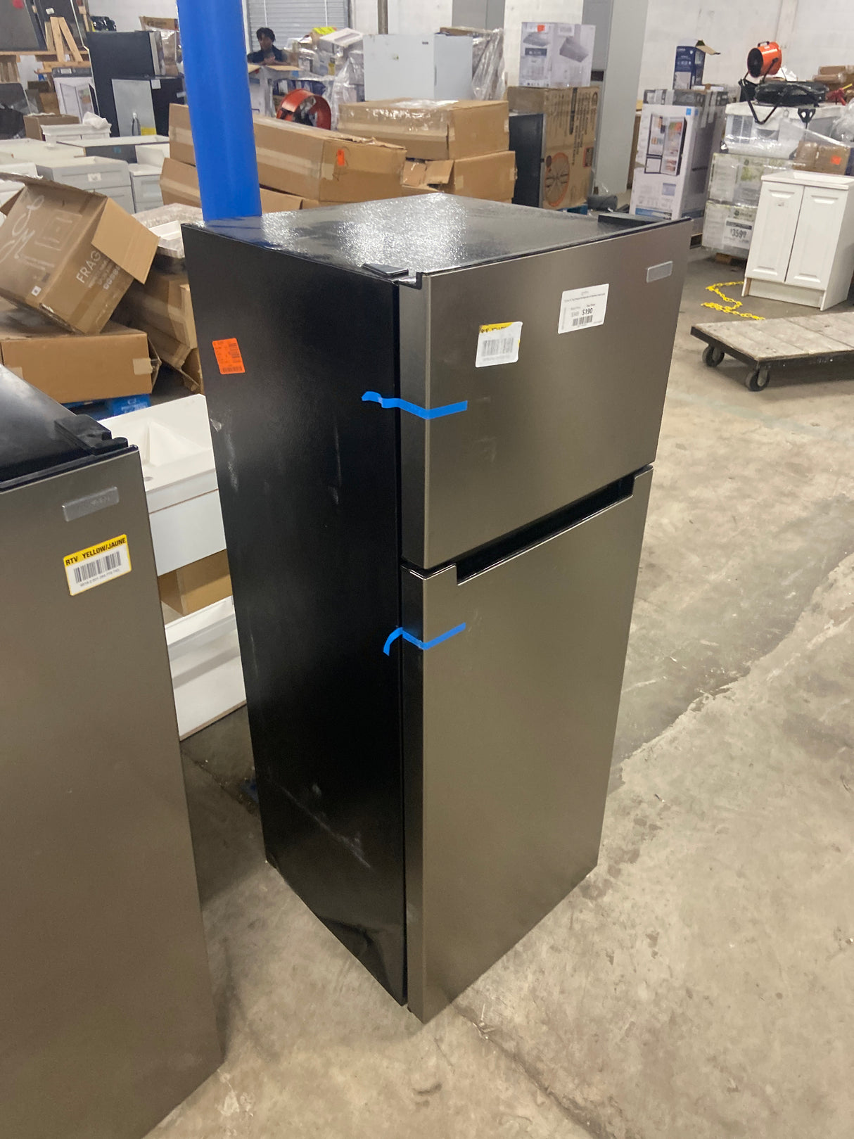7.2 cu. ft. Top Freezer Refrigerator in Stainless Steel Look