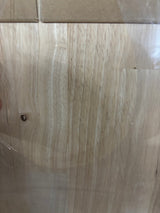 4 ft. L x 25 in. D Unfinished Hevea Solid Wood Butcher Block Countertop With Square Edge
