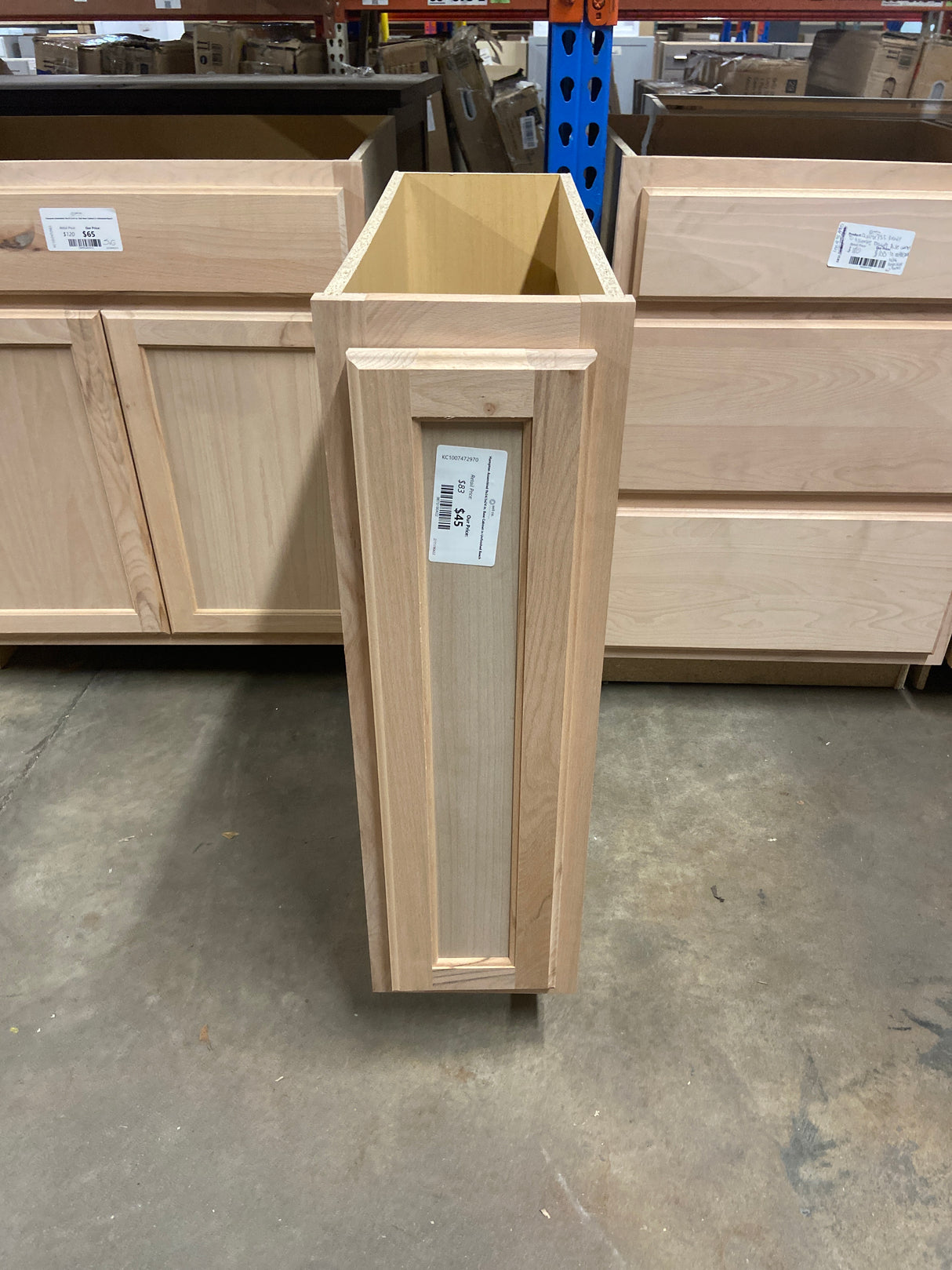Hampton Assembled 9x34.5x24 in. Base Cabinet in Unfinished Beech