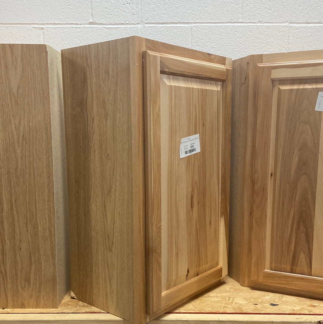 Hampton Assembled 18x30x12 in. Wall Kitchen Cabinet in Natural Hickory
