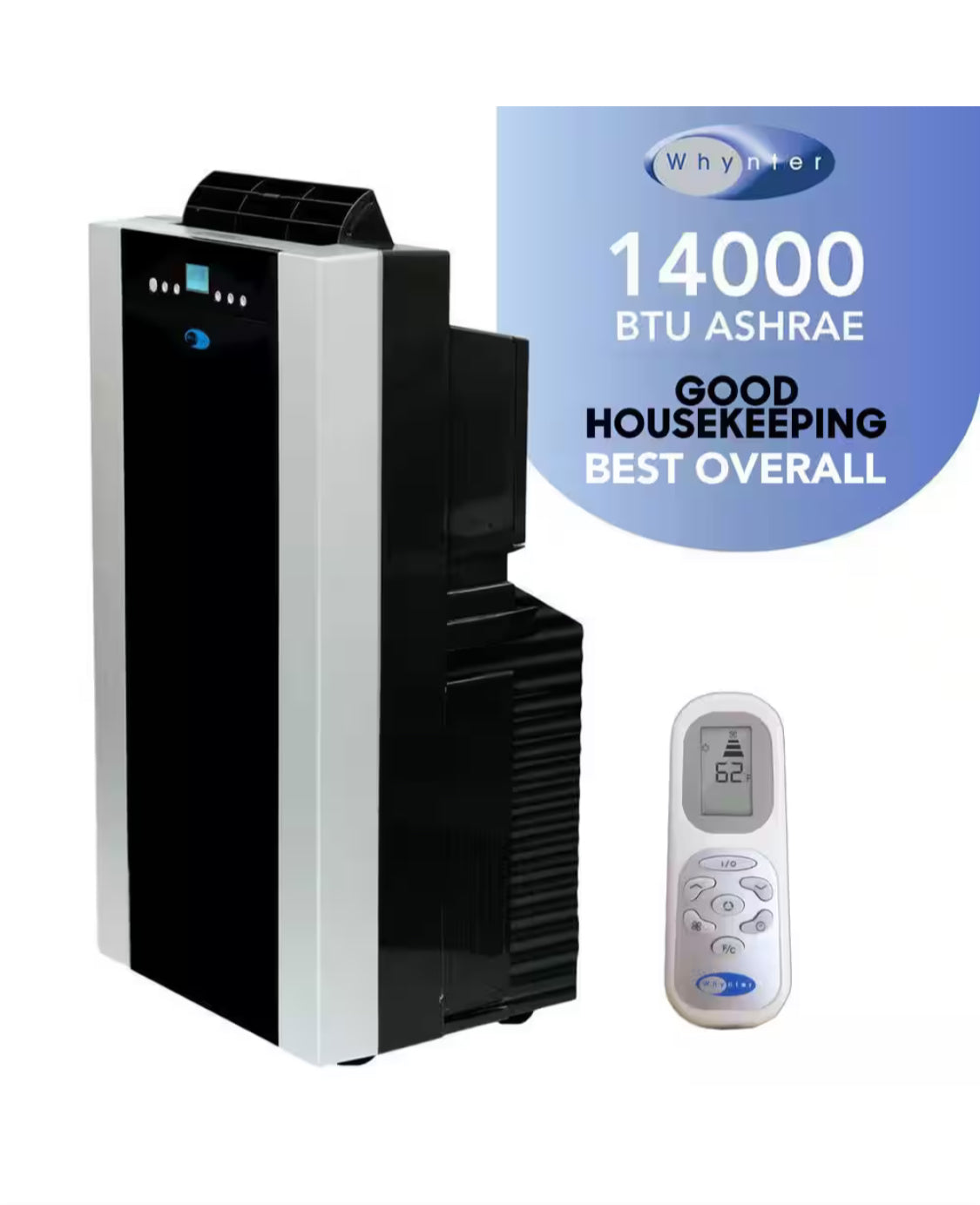 9,500 BTU Portable Air Conditioner and 3/4 in. x 7/16 in. x 10 ft. Weatherstrip Tape