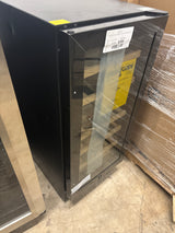 15 in. Dual Zone 30-Bottle Undercounter/ Freestanding Wine Cooler in Black with Reversible Door, Removable Shelves