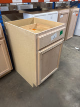 21 in. W x 24 in. D x 34.5 in. H Assembled Base Kitchen Cabinet in Unfinished with Recessed Panel