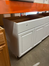 Hampton 36 in. W x 24 in. D x 34.5 in. H Assembled Base Cabinet in Satin White