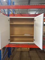 Courtland Polar White Finish Laminate Shaker Stock Assembled Wall Kitchen Cabinet 36 in. x 36 in. x 12 in.