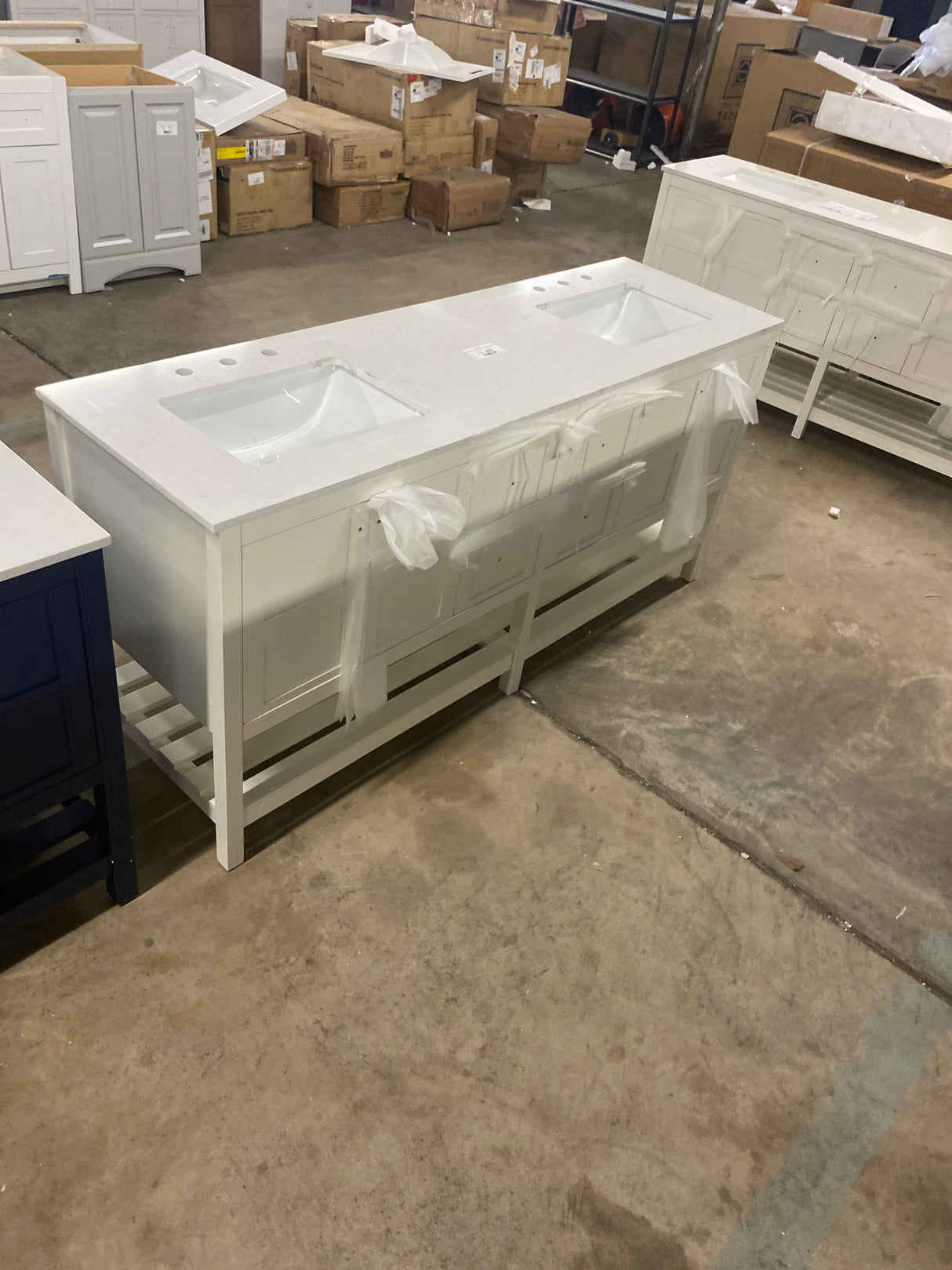 Newport Legacy Vanity 72"x22"x34" in White