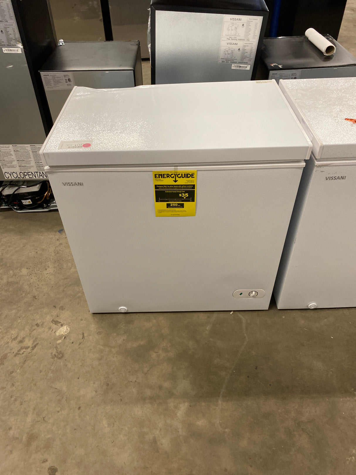 7.0 cu. ft. Manual Defrost Chest Freezer with LED Light in White Garage Ready