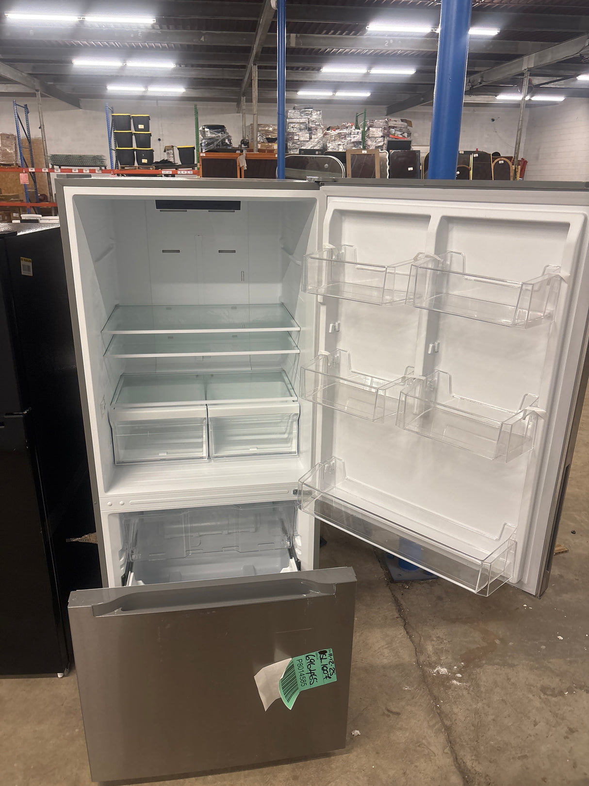 18.7 cu. ft. Bottom Freezer Refrigerator in Stainless Steel