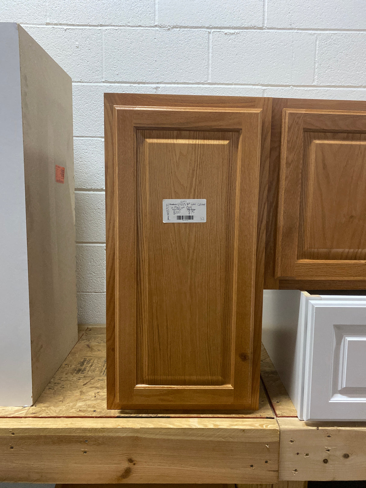 Hampton 15 in. W x 12 in. D x 30 in. H Assembled Wall Cabinet in Medium Oak