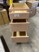 18 in. W x 24 in. D x 34.5 in. H Assembled Drawer Base Kitchen Cabinet in Unfinished with Recessed Panel