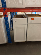 Courtland 15 in. W x 24 in. D x 34.5 in. H Assembled Shaker Base Kitchen Cabinet in Polar White
