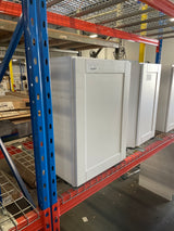 Shaker Satin White Stock Assembled Wall Kitchen Cabinet (18 in. x 30 in. x 12 in.)