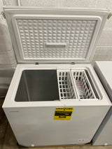 7.0 cu. ft. Manual Defrost Chest Freezer with LED Light in White Garage Ready