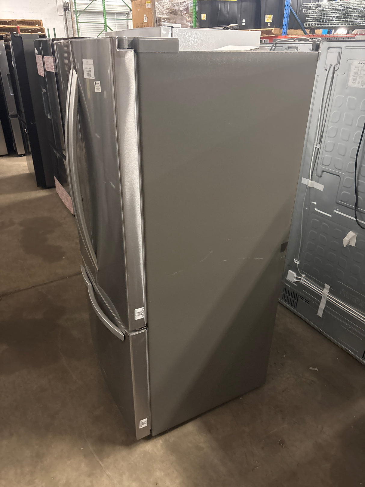 LG 21.8 cu. ft. 3-Door Smart French Door Refrigerator with Ice Maker and Water Dispenser in Stainless Steel