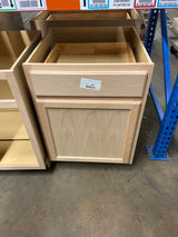 24 in. W x 24 in. D x 34.5 in. H Assembled Base Kitchen Cabinet in Unfinished with Recessed Panel