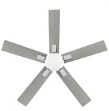 52 in. Corwin Indoor/Outdoor Silver LED Ceiling Fan with Light Kit