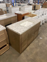 Winsome 48 in. Bath Vanity Cabinet with Cultured Marble Top in Sand