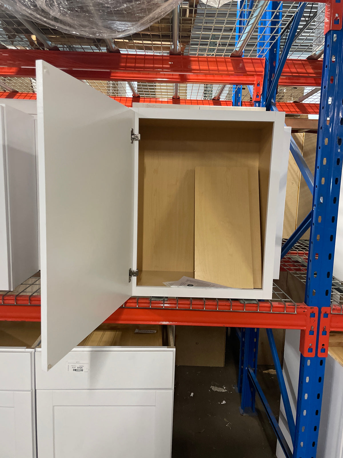 Shaker Satin White Stock Assembled Wall Kitchen Cabinet (24 in. x 30 in. x 12 in.)