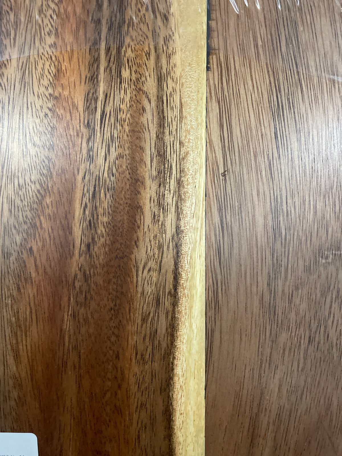 6 ft. L x 39 in. D Finished Saman Solid Wood Butcher Block Island Countertop With Live Edge