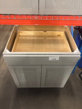 Westfield Dusk Gray Shaker Stock Assembled Base Kitchen Cabinet (24 in. W x 30 in. D)